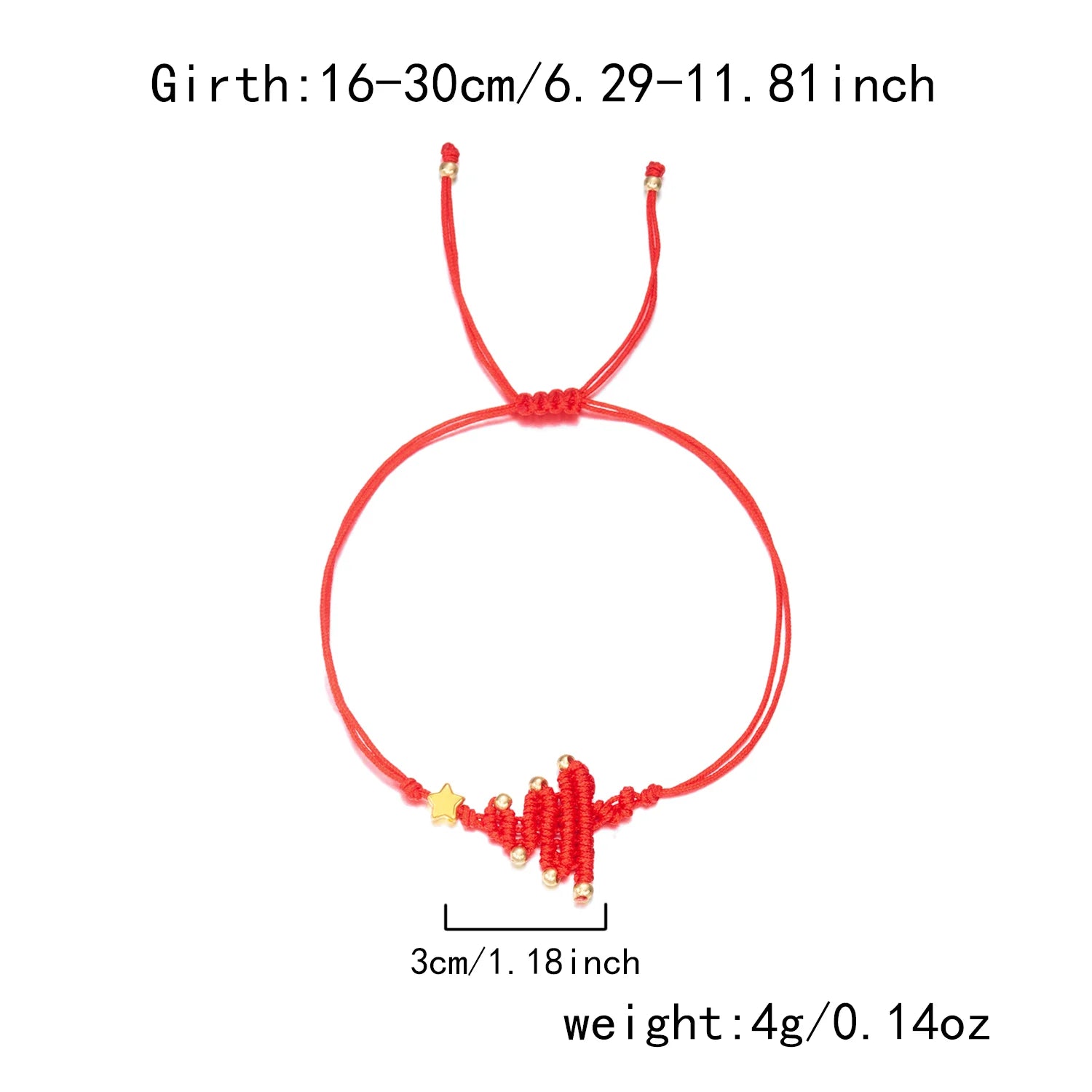 Handmade Red Christmas Tree Bracelet – Festive Woven Charm by CELMYS